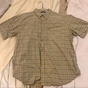 MENS XL COLUMBIA TITANIUM SHORT SLEEVE BUTTON DOWN